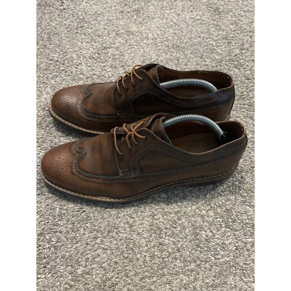 Beckett‎ Simonon Shoes Mens Size 10 Brown Oxford Brogue Wingtip Derby Leather